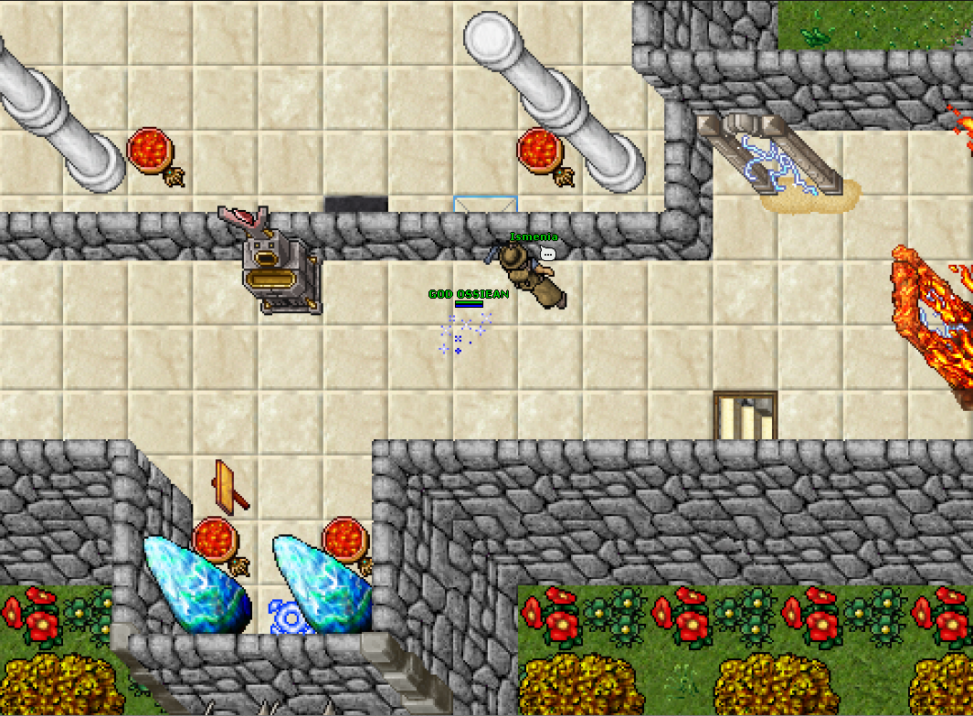 Ismenia, NPC vendedora de amulets, rings e imbuement scrolls
